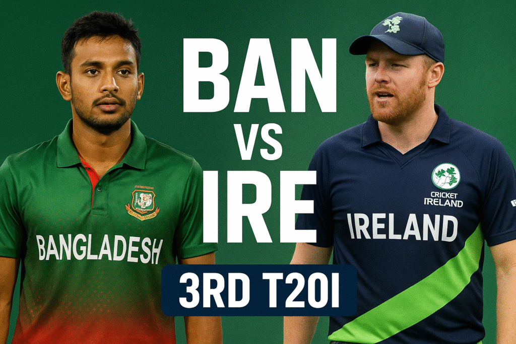Bangladesh vs Ireland live score, 3rd T20I